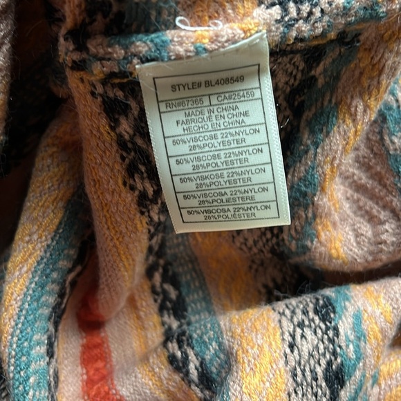 BB Dakota by Steve Madden Park City Striped Multicolor Long Sleeve Dress, Sz XS - Picture 4 of 6